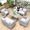 Outdoor Table and Chairs Set (Rain and Sun Protection)