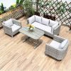 Outdoor Table and Chairs Set (Rain and Sun Protection) - Image 6