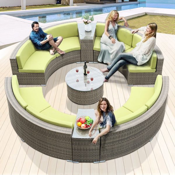 Semi-circular Sofa Set (Rain and Sun Protection)