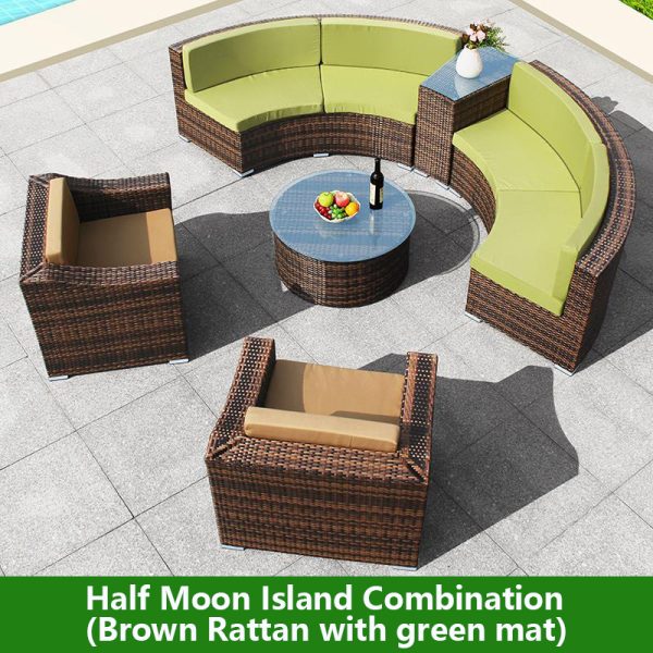 Semi-circular Sofa Set (Rain and Sun Protection) - Image 3