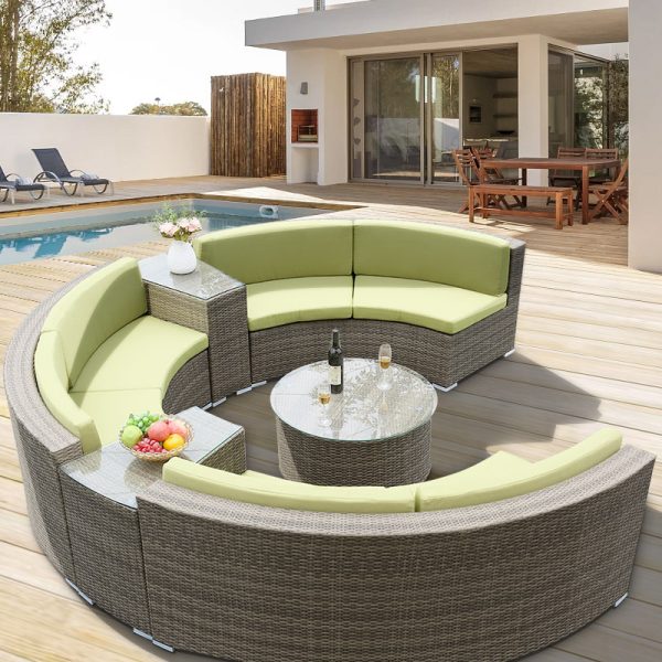 Semi-circular Sofa Set (Rain and Sun Protection) - Image 4