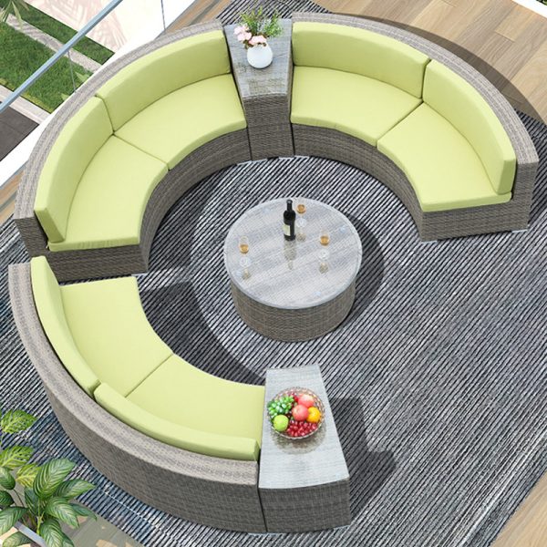Semi-circular Sofa Set (Rain and Sun Protection) - Image 5