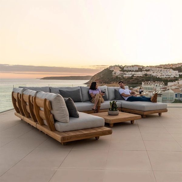 Outdoor Patio Teak Sofa Set