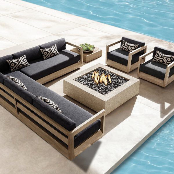 Teak Outdoor Waterproof Villa Patio Sofa