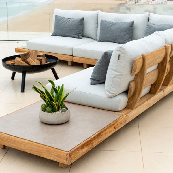 Outdoor Patio Teak Sofa Set - Image 2