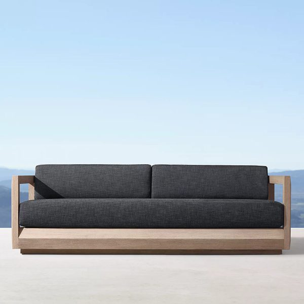Teak Outdoor Waterproof Villa Patio Sofa - Image 4
