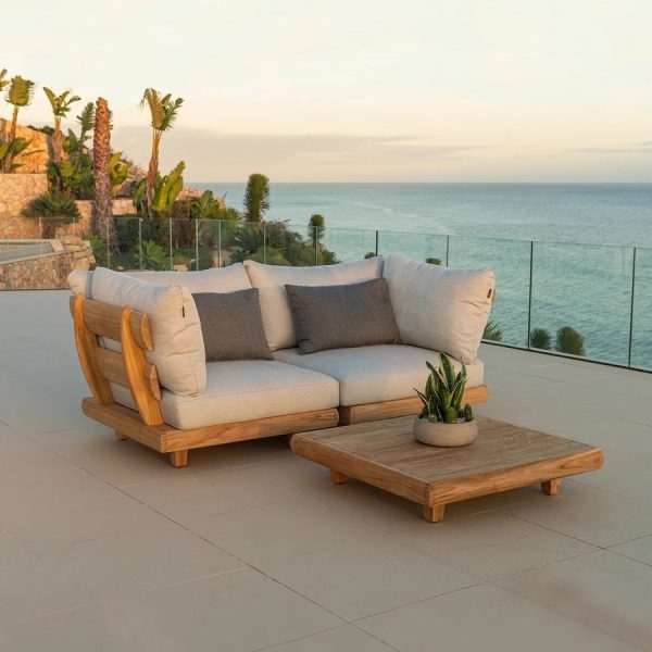 Outdoor Patio Teak Sofa Set - Image 4