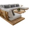 Outdoor Patio Teak Sofa Set - Image 5