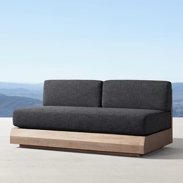 Teak Outdoor Waterproof Villa Patio Sofa - Image 6