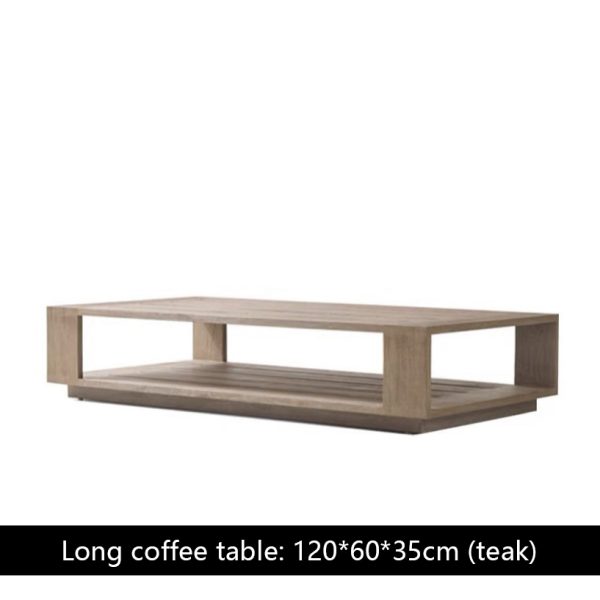 Teak Outdoor Waterproof Villa Patio Sofa - Image 7