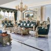 European head layer yellow cowhide sofa combination large living room furniture - Image 2