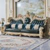 European head layer yellow cowhide sofa combination large living room furniture - Image 3