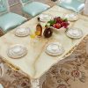 European Square Table American Luxury Dining Room Dining Table and Chairs - Image 3