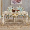 European Square Table American Luxury Dining Room Dining Table and Chairs - Image 4